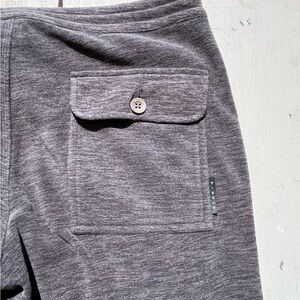 Men's Vissla Joggers Gray Solid S Pockets String Stretch Activewear Loose Gym